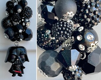 CaR MiRRoR CHaRM \u2022 PRINCESS LEIA \u2022 for Rear View Mirror \u2022 Beaded Decor Rhinestone Enamel Pendant Beads Star Wars Funko Pop White Silver