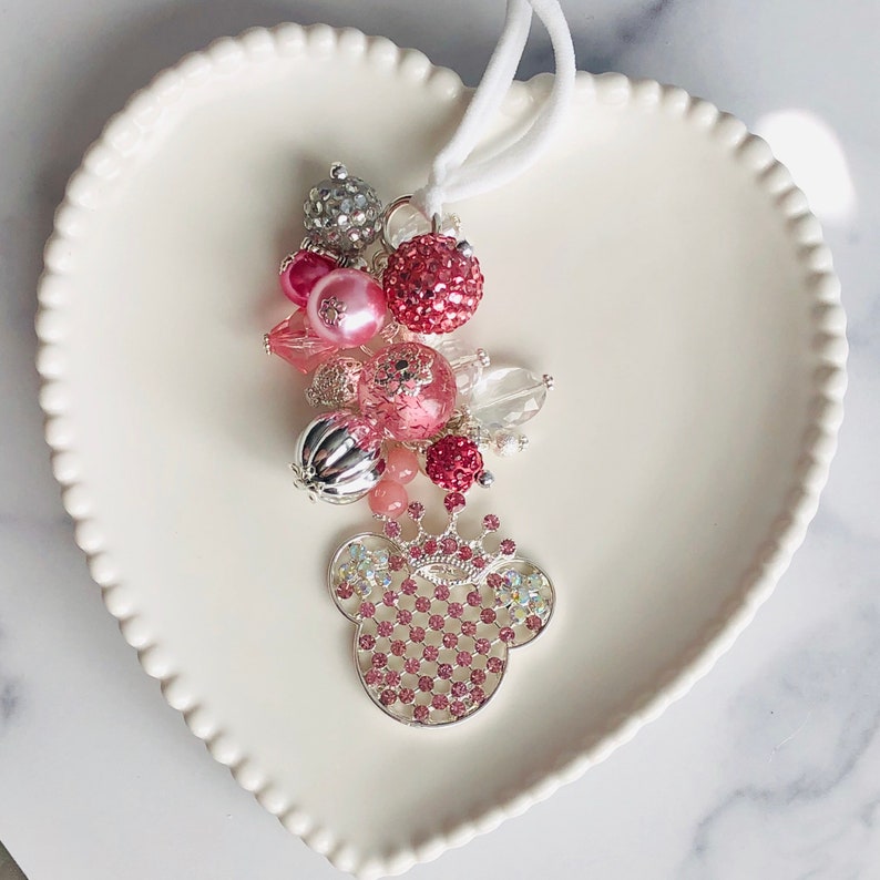 CaR miRroR cHarM MINNIE MOUSE inspired for Rear View Etsy