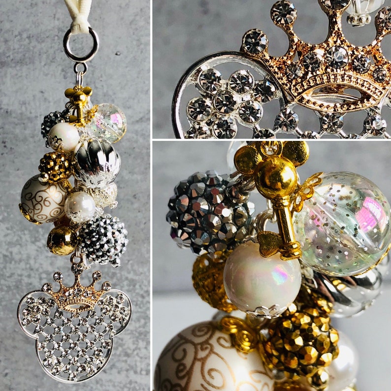 CaR miRroR cHarM MINNIE MOUSE inspired for Rear View Etsy