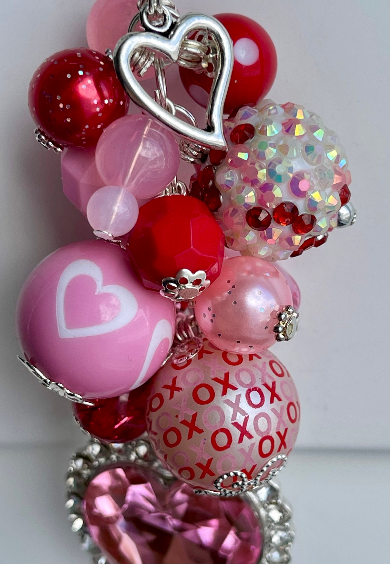 Heart CAR CHARM for RearView Mirror or Clip Beads Pendant Etsy