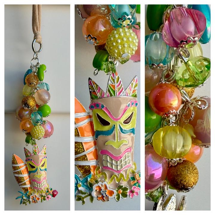 Tiki Car Mirror Charm - Etsy