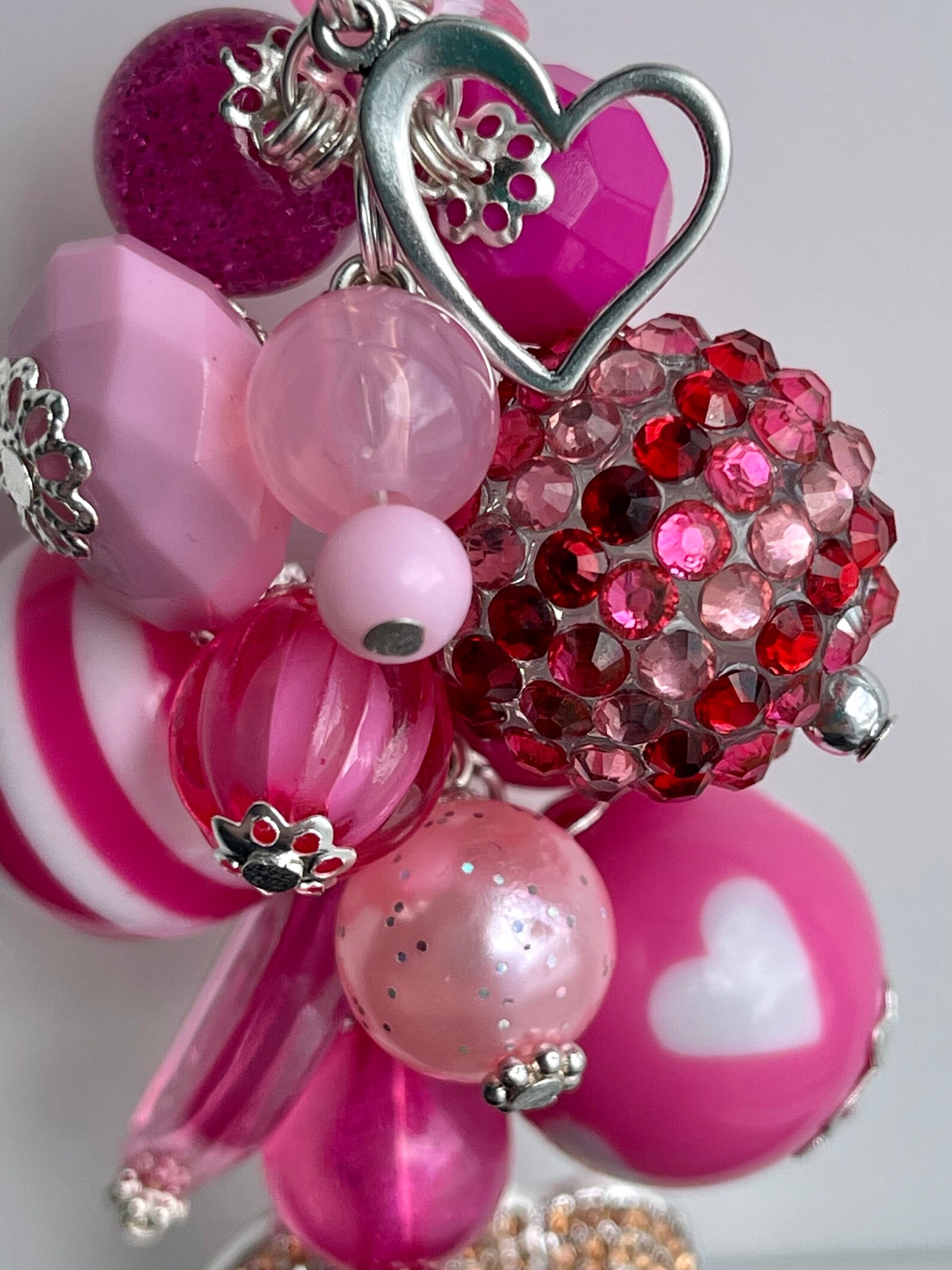 Car Mirror Charm HEART for Rear View Mirror or Clip for Etsy