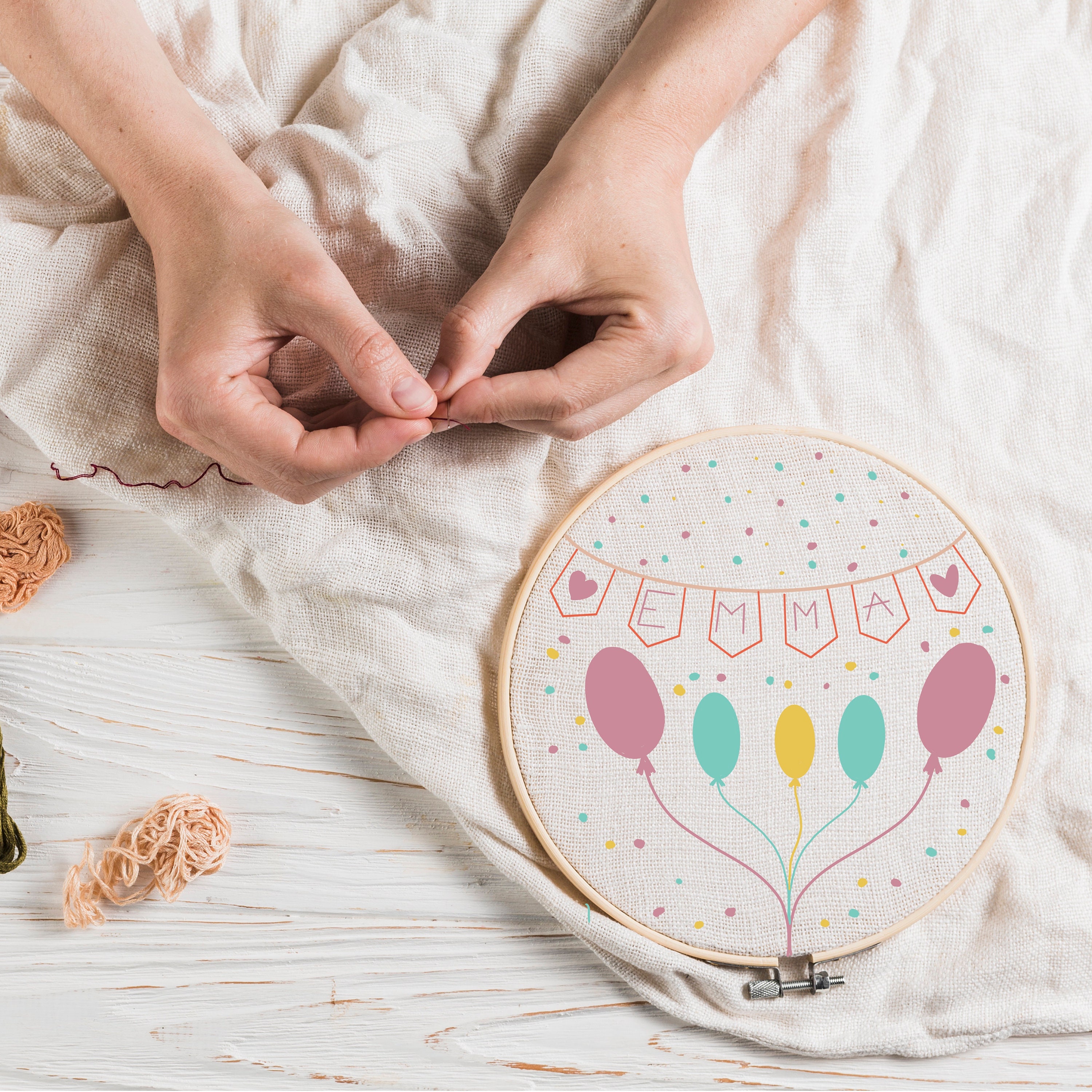 Tambours Brodé Naissance