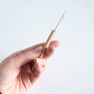 Latch tool for 4.5 mm standard gauge knitting machine, latchtool, latch hook, domestic knitting machine tools, knitting accessories, wooden