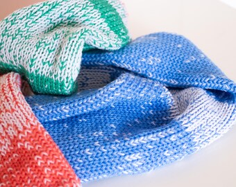 Unique Glitchy Winter Scarf – Soft & Colorful – One of a Kind