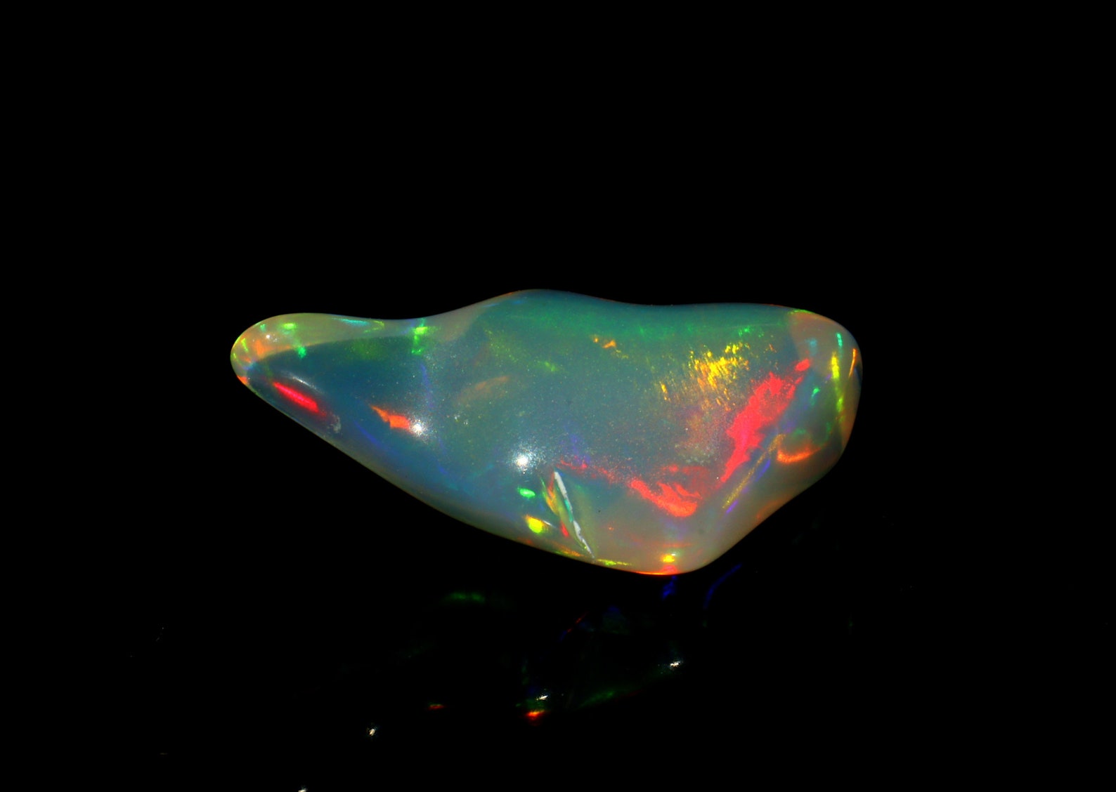 Multi Fire Opal Polished Rough Gemstone 2.40 Carat Ethiopian | Etsy