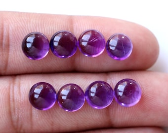 AAA Brazilian Amethyst Gemstone: Round Loose Stone (5mm-20mm)