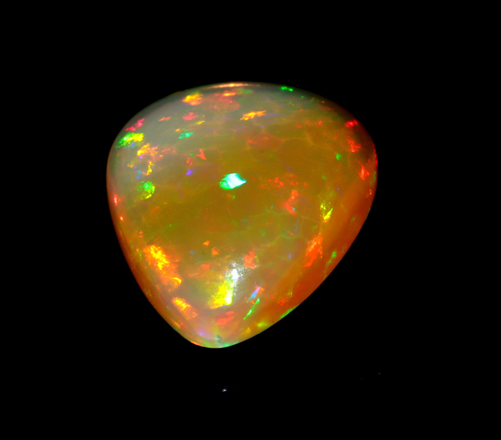 WELO FIRE OPAL Gemstone 6.15 Carat Ethiopian Opal Cabochon Etsy