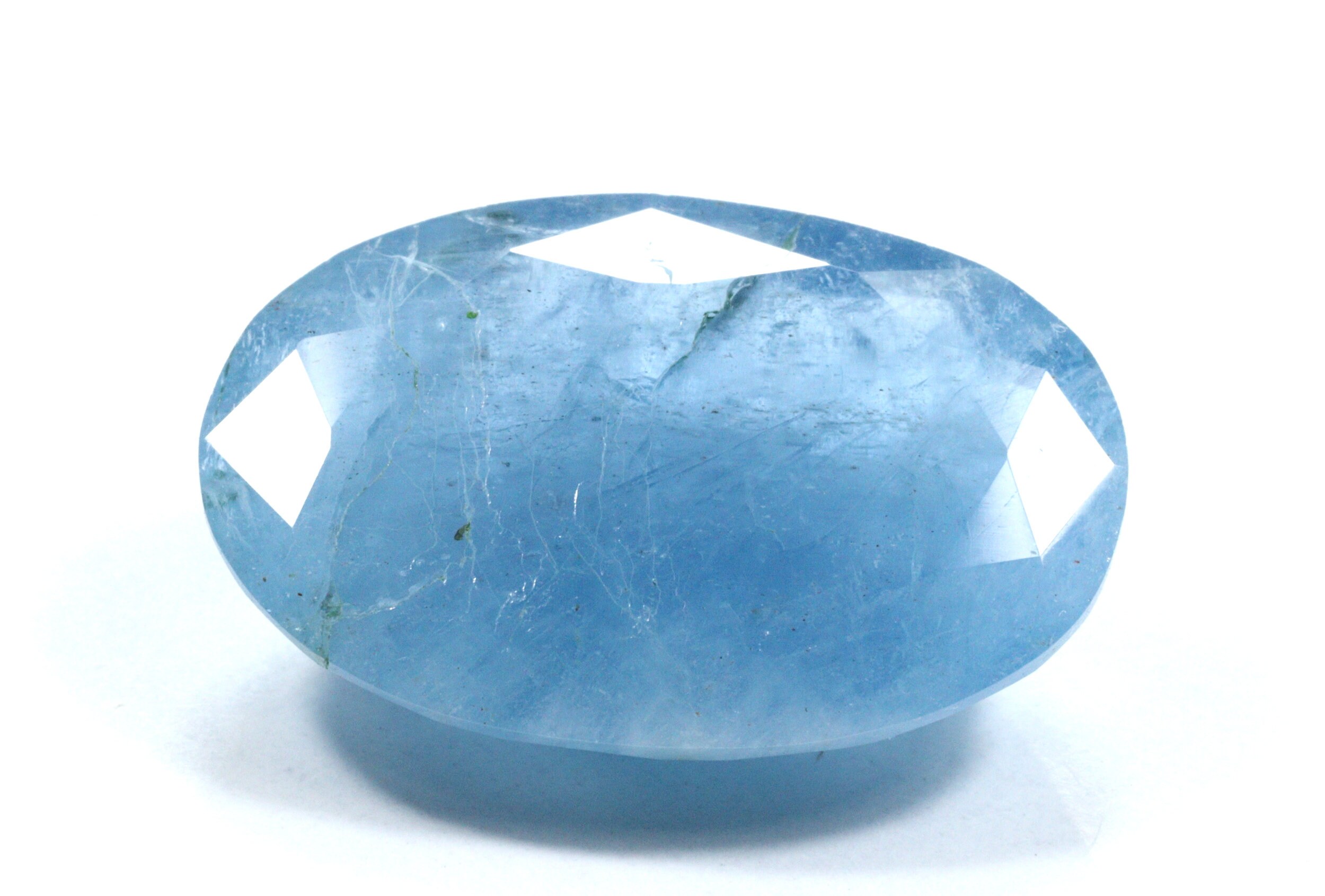 21.20 Ct Natural Blue Aquamarine Faceted Gemstone Aquamarine Etsy