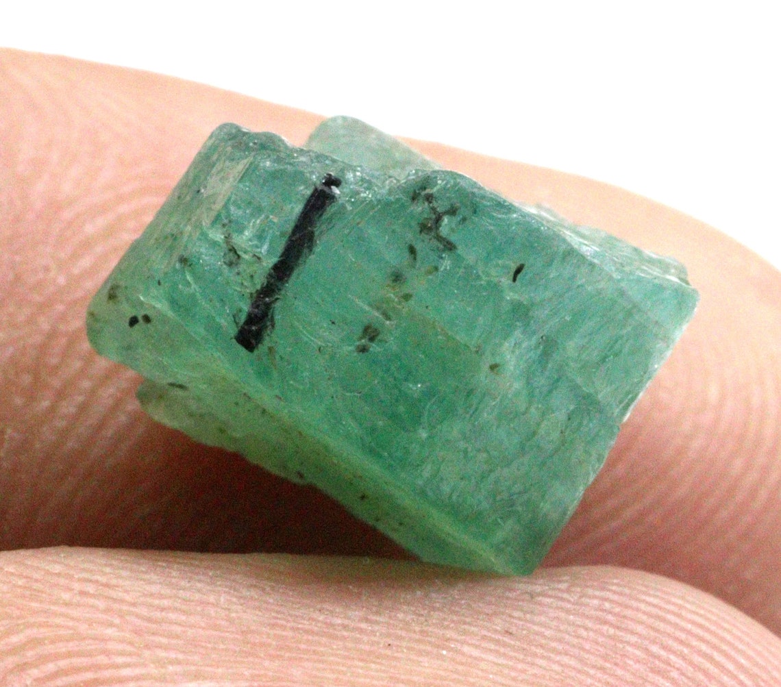Natural Emerald Rough Gemstone Zambian Emerald Raw Loose Etsy