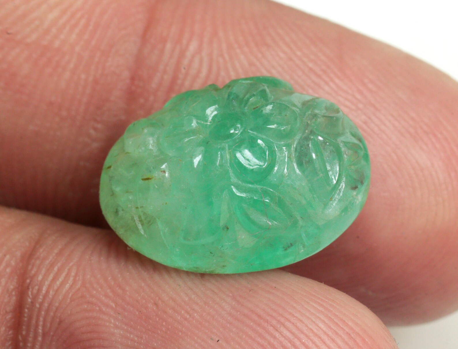 Russian Emerald Carving Gemstone 13.50 Carat Natural Emerald Etsy