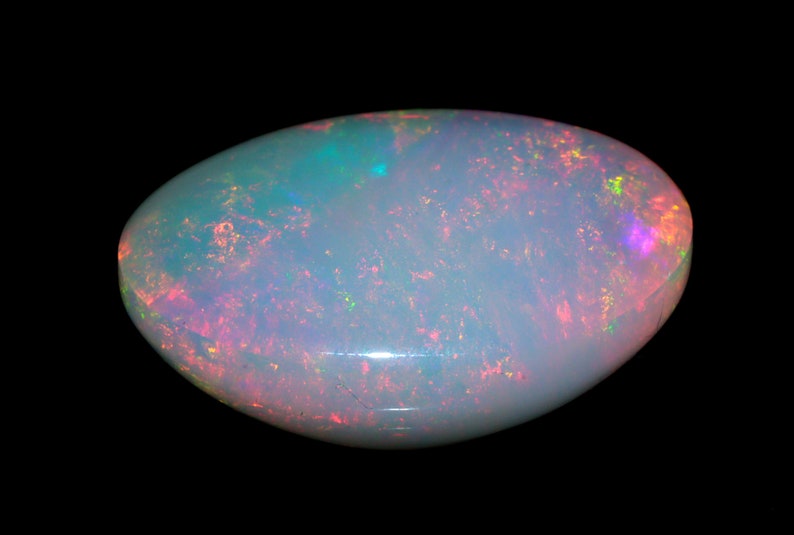 Welo Fire Ethiopian Opal Cabochon Oval Shape Loose Gemstone Ring Size Opal Gemstone For Making Jewelry 24x18x11 mm 22.60 Ct
