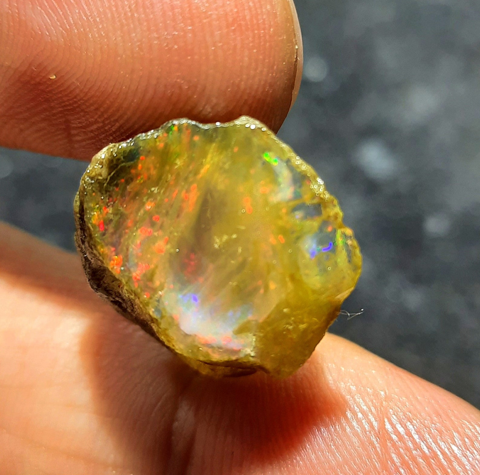 Natural Fire Opal rough Gemstone Ethiopian Opal Raw Loose | Etsy