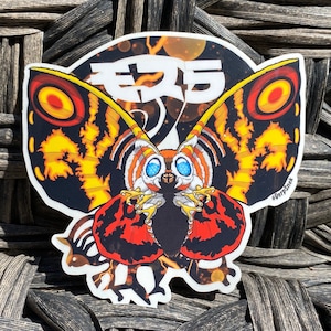 Chibi Kaiju #11- Mothra (1992) Clear Sticker