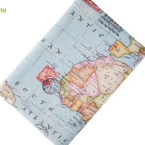ready to ship passport case passport cover travel case travel organizer for family 4 people world map image 4