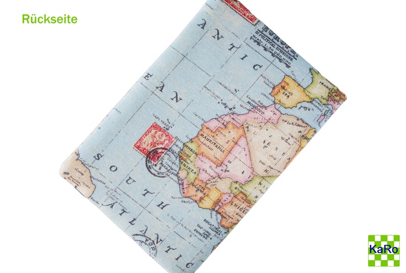 ready to ship passport case passport cover travel case travel organizer for family 4 people world map image 4