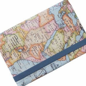 ready to ship passport case passport cover travel case travel organizer for family 4 people world map image 3