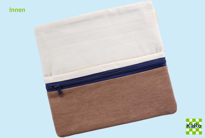 Hygienetasche mit 2 Fächer Personalisierung möglich Hygienetäschchen für Slipeinlagen Damenbinden Tampons Universaltasche mit Reißverschluss Bild 2