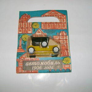 Plastic collectible model Opel Phaeton 1906 Progress plant (USSR Moscow 1980s)