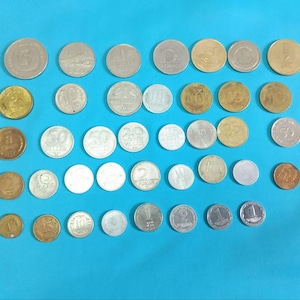Set of 39 coins different countries (Germany, Poland, Hungary, Romania, Molodova, Bulgaria, Israel, Egypt 1970-90)