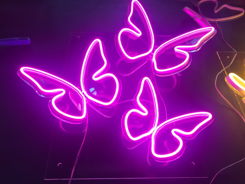 Butterfly neon lightNeon sign handmade neon light | Etsy