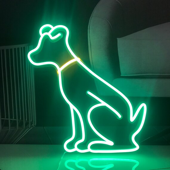 Neon puppy light neon pets neon light decorations | Etsy