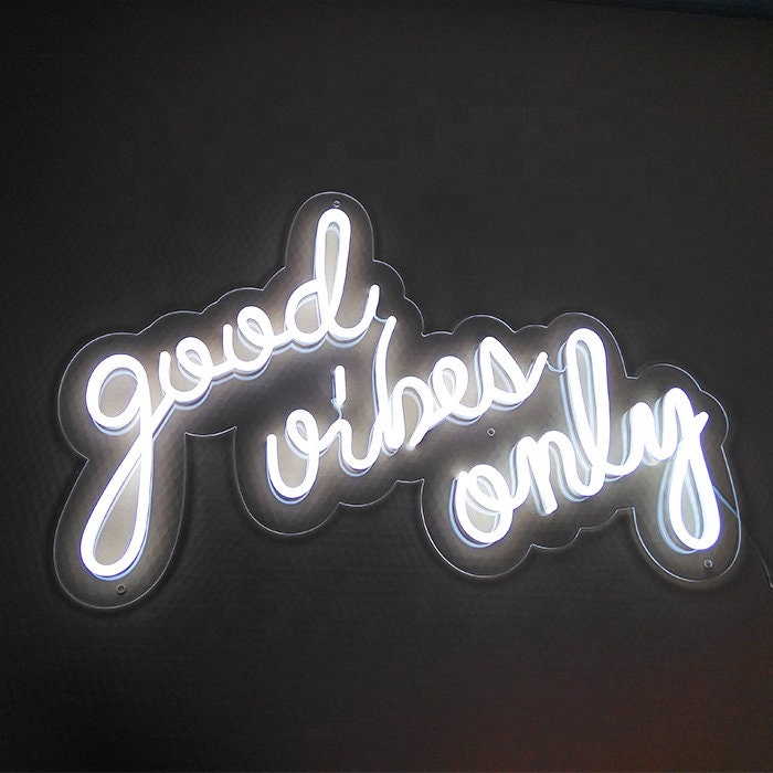 Good vibes only neon sign led neon sign custom neon sign | Etsy