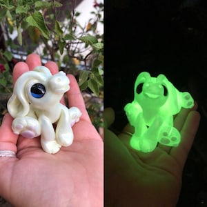 Collectable clay glow in the dark dragon sculpture- Helo