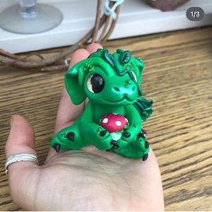 Collectable clay dragon sculpture- Sweet Dream