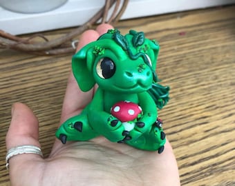 Collectable clay dragon sculpture- Sweet Dream