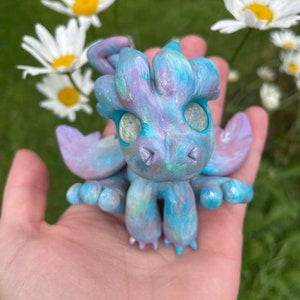 Collectable clay dragon sculpture- Sweet Dream