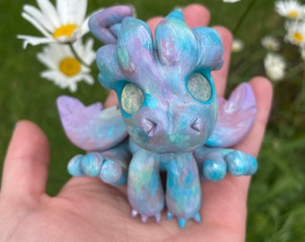 Collectable clay dragon sculpture- Sweet Dream