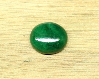 AA+ Quality Beryl Emerald Cabochon Gemstone Green Emerald Oval Shape Stone, 11.90 CRT Ring Size Emerald For Making Jewelry. 16x14 MM