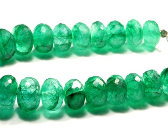 Smaragd Armband, Perlen Zarte Elastische Schmuck, Mai Birthstone