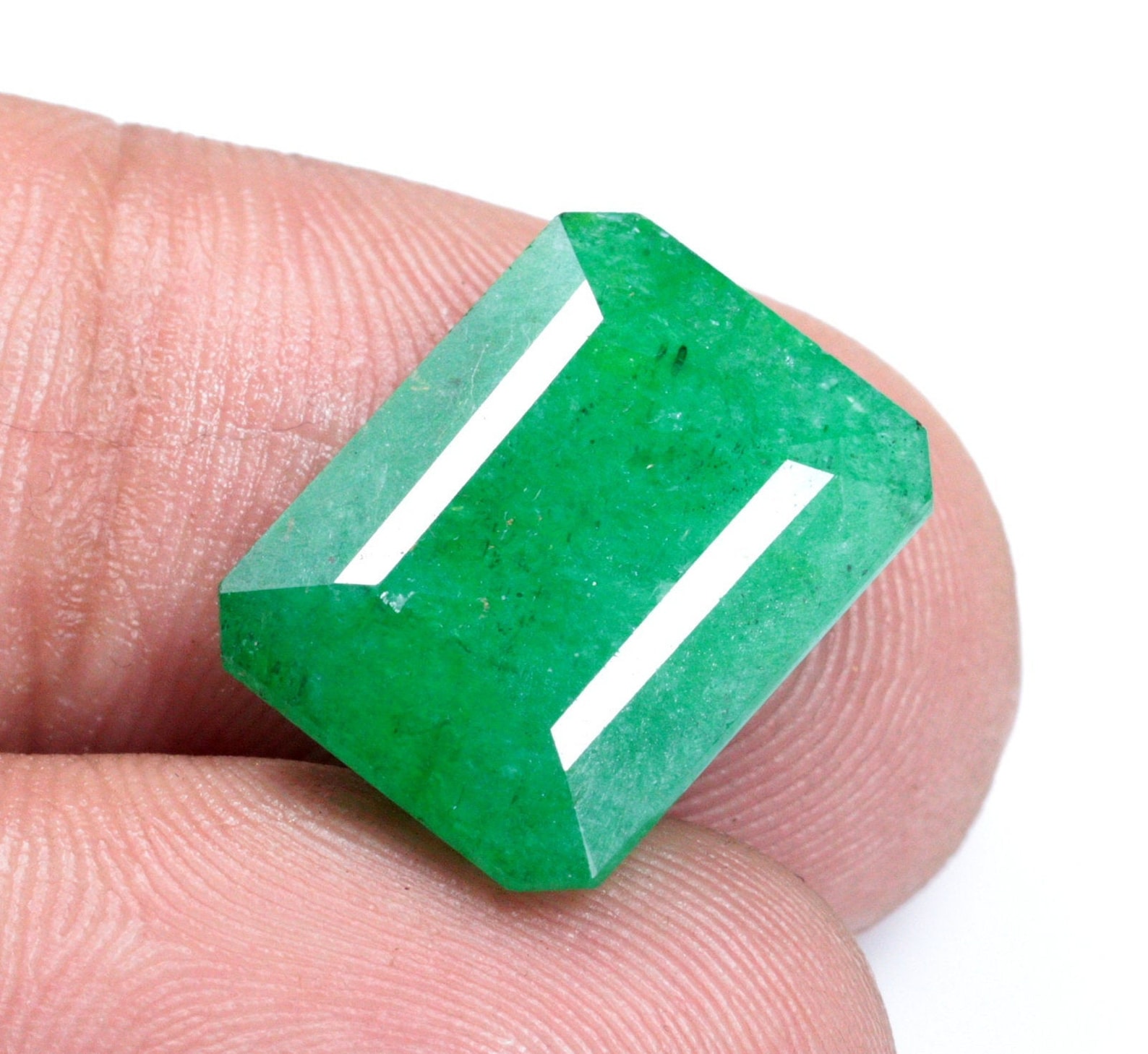 Pierre précieuse émeraude verte 9.80 Carat Beryl Emerald | Etsy