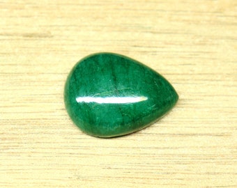 16.30 CRT Grade Green Emerald Beryl Gemstone Natural Green Emerald Pear Shape Gemstone Ring & Pendant Size Emerald For Gift. 20x16 MM