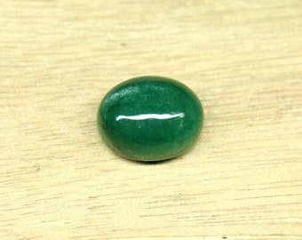 AA+ Quality Beryl Emerald Cabochon Gemstone Green Emerald Oval Shape Stone, 12.40 CRT Ring Size Emerald For Making Jewelry. 15x12 MM