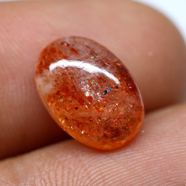 12x9 MM Top Quality Sunstone Cabochon Gemstone Oval Shape Sunstone Ring Size Loose Gemstone Natural Sunstone Wholesale Price. 4.10 CRT