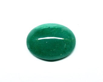 17x13x6 MM 9.80 Carat Green Emerald Gemstone Oval Shape Emerald Cabochon Loose Gemstone Ring Size Emerald Stone May Birthstone