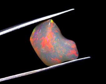 Red Fire Opal, AAA Grade, Opal Polish Rough, Rainbow fire Opal, Raw Opal, Rough Opal, Rough Gemstone, For Jewelry making 4.80 CRT