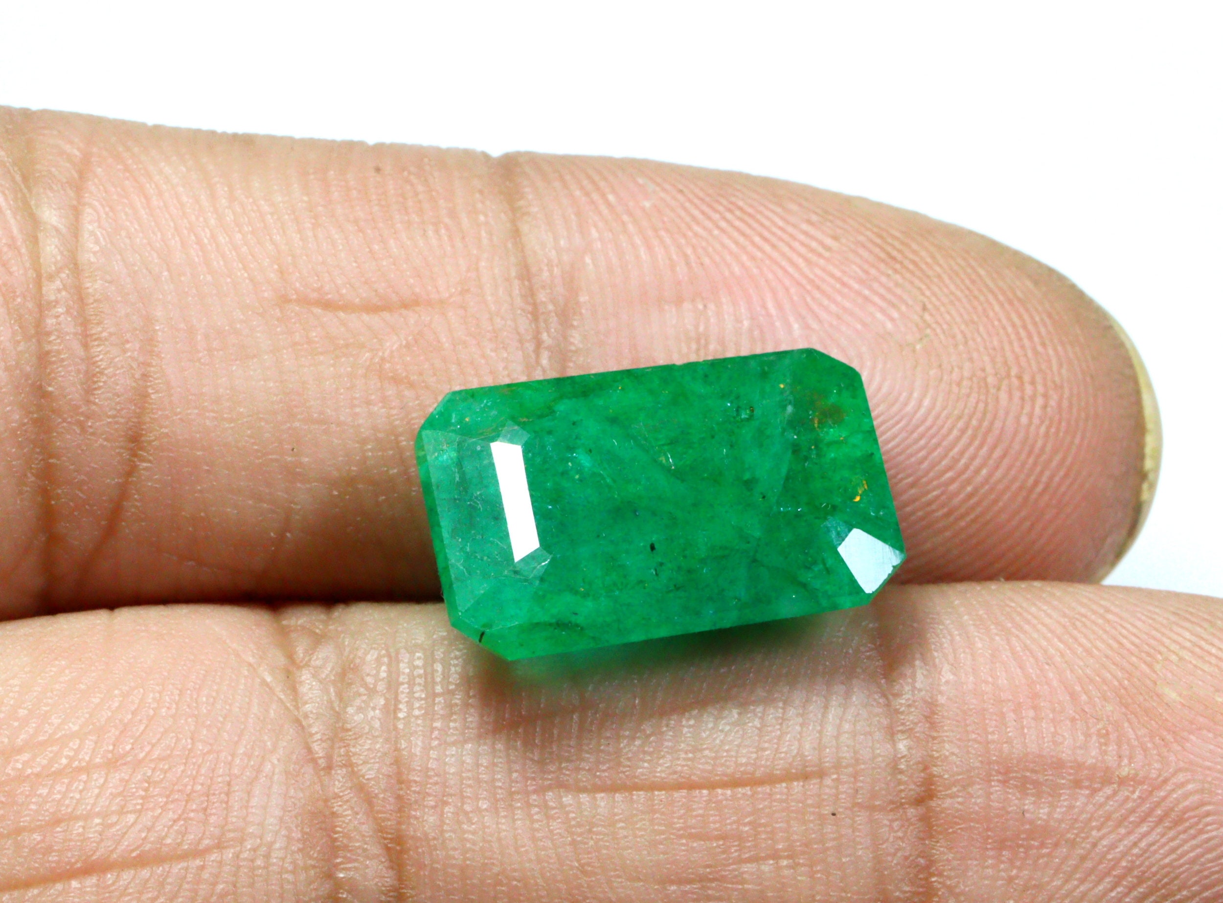 Green Beryl Emerald Faceted Gemstone Pendant Size Loose | Etsy