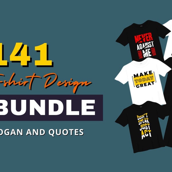 141 Motivationszitate T-Shirt Design Bundle, T-Shirt Print Design, Shirt Design, Shirt Druck, Premium Grafik, T-Shirt Sublimation