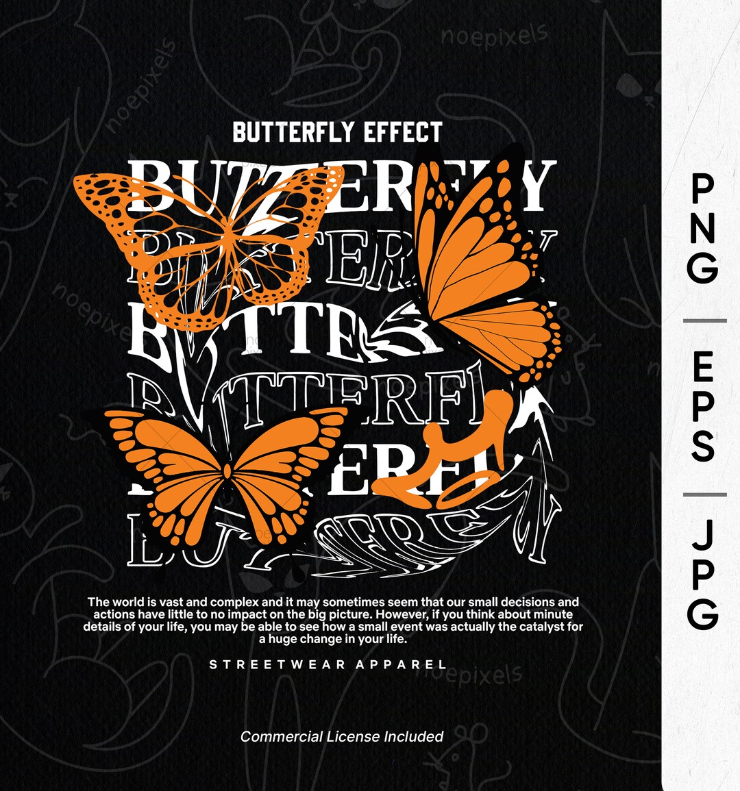 Butterfly Pattern Rhinestone Zipper Streetwear - Stylish & Durable