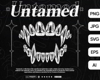 Diseño de camiseta Untamed Urban Streetwear, Urban Streetstyle Png, Street Culture Png, camiseta de brutalismo, onda de vapor estética, camiseta de ropa de calle Edgy