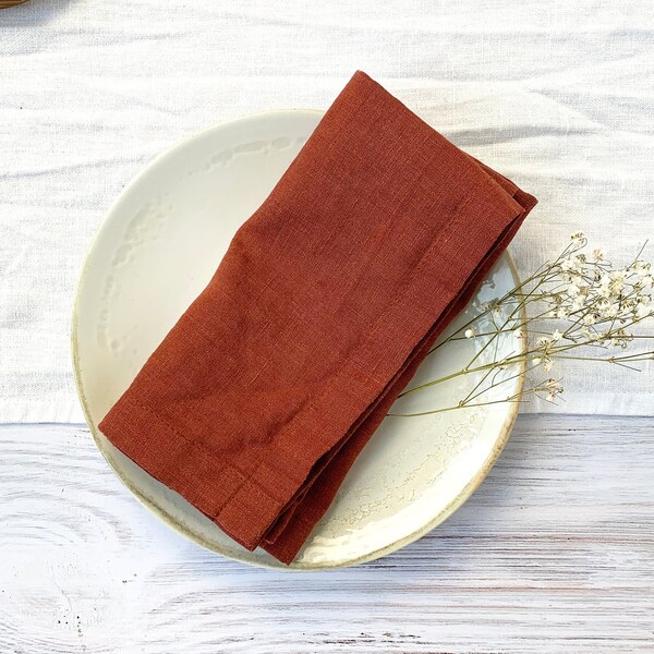 Utopia Home Orange Cloth Napkins – Solid Square, 180 GSM – Perfect For Party, Wedding, Dinner (Set Of ? – Open Stock)