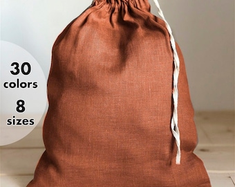 Linen storage bag | All sizes | Laundry Bread keeper | Drawstring reusable bag |