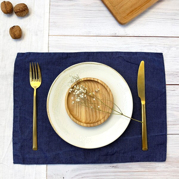 Navy Blue Placemats Etsy
