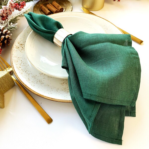 Emerald Green Napkins Etsy