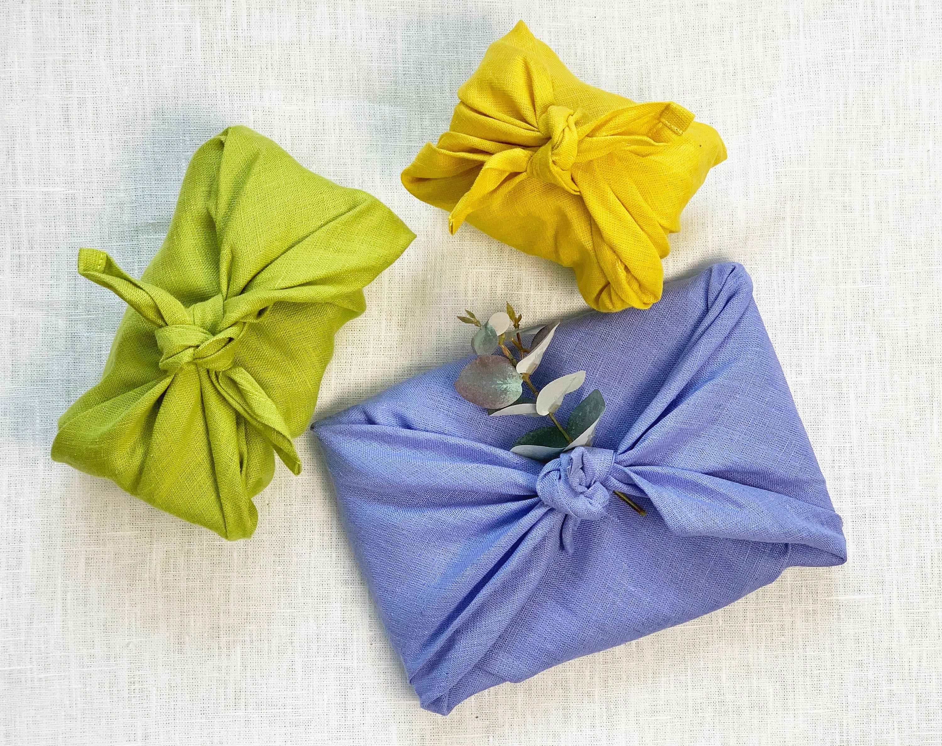 Linen Wrapping Cloth Furoshiki Gift Wrap Reusable Japanese Eco Etsy