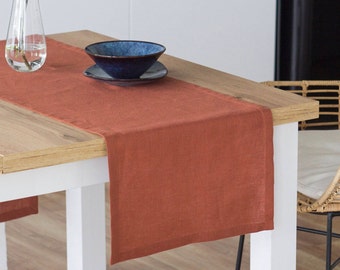 Coureur de table en lin | 30 couleurs | Personnalisable